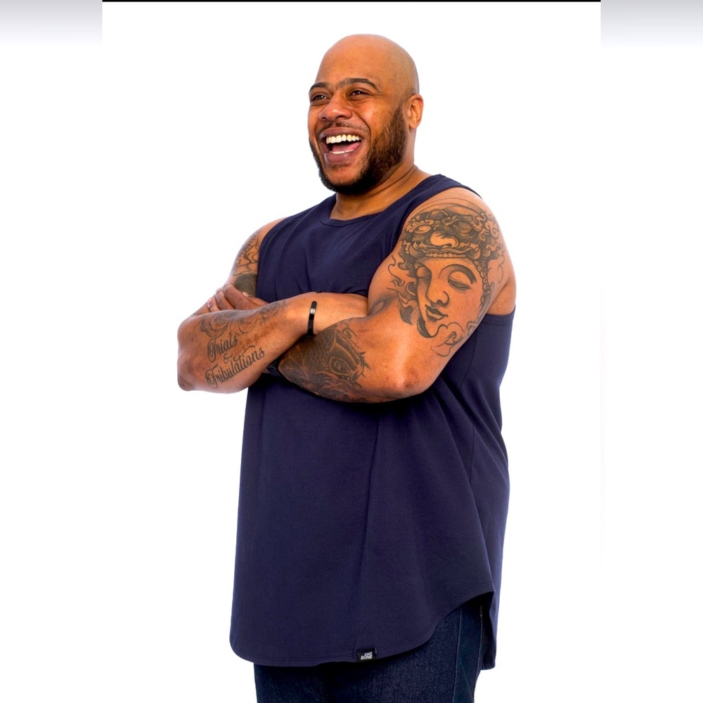 ONEBONE - Men’s Navy Blue, Size “3”, Tank Top